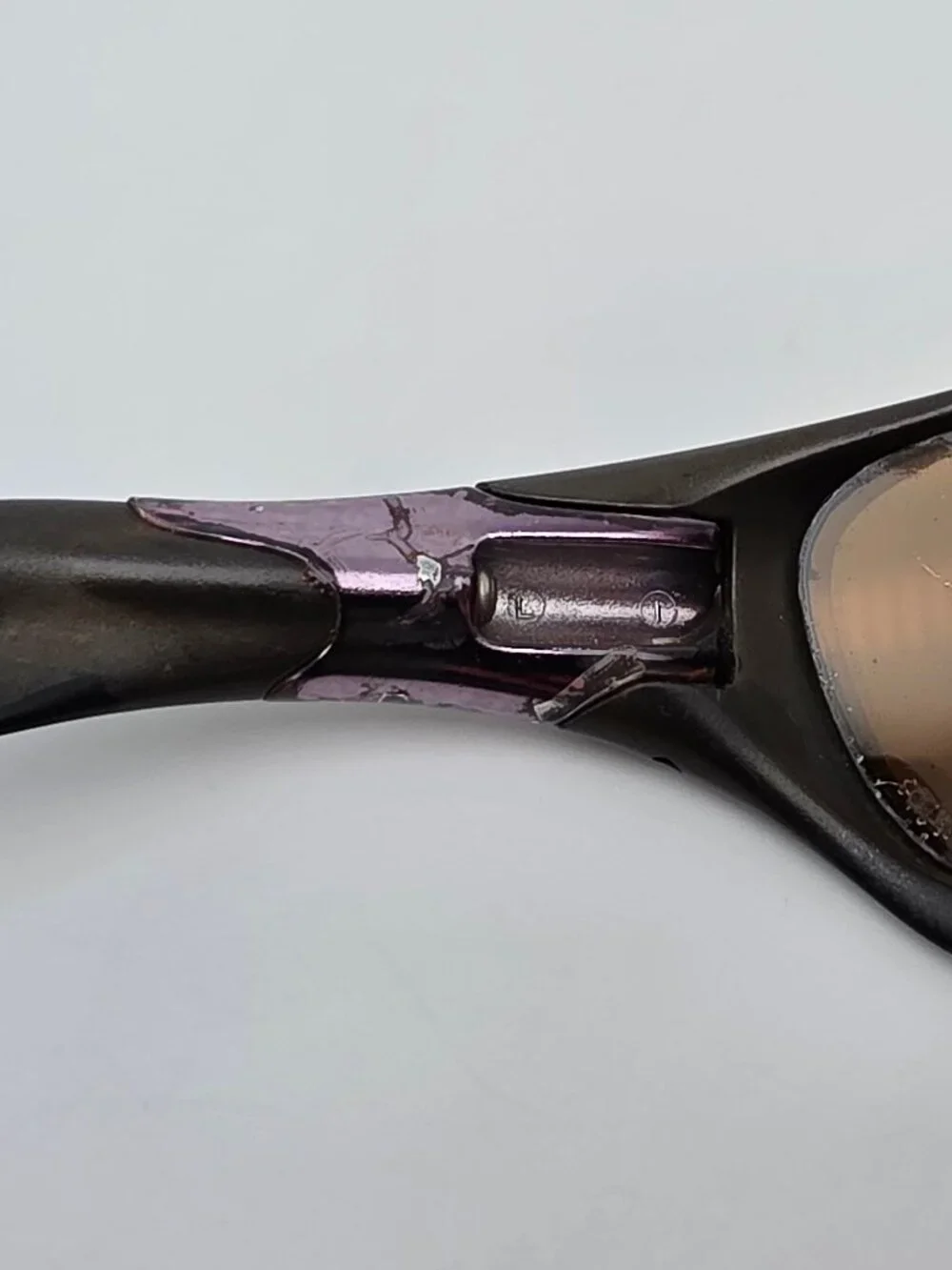 Oakley 03-878 Valve 1.0 Bronze Frame Titanium Iridium Polarized Lens Sunglasses